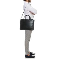 Montblanc Black Leather Sartorial Document Briefcase