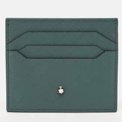 Montblanc Green Textured Leather Extreme 3.0 Card Holder