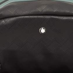 Montblanc x Zidane Black/Green Leather and Rubber Extreme 3.0 Pattern Pouch