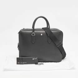 مملوكة مسبقًا Montblanc Black Leather Large Sartorial Document Briefcase
