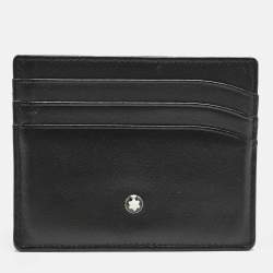 Montblanc Black Leather Meisterstuck 6CC Card Holder
