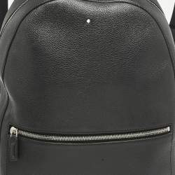 Montblanc Black Leather Meisterstuck Backpack