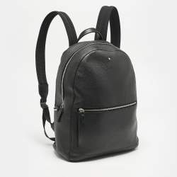 Montblanc Black Leather Meisterstuck Backpack