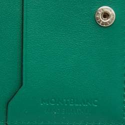 Montblanc Green Leather Mini Meisterstuck Bifold Wallet