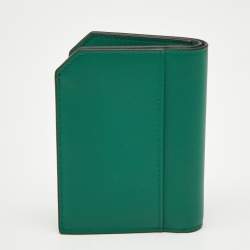 Montblanc Green Leather Mini Meisterstuck Bifold Wallet