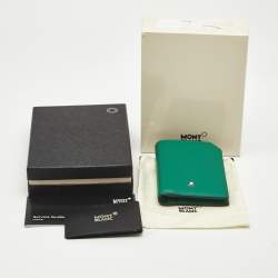 Montblanc Green Leather Mini Meisterstuck Bifold Wallet