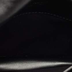 Pre Owned Montblanc Black Leather Meisterstuck Flap Crossbody Bag