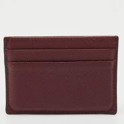 Montblanc Burgundy Leather Meisterstuck Card Holder