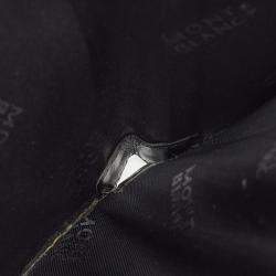 Pre Owned Montblanc Black Leather Meisterstuck Business Card Holder 9CC Trifold Wallet