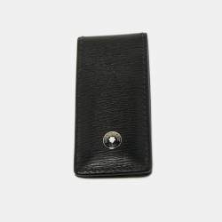 Pre Owned Montblanc Black Leather Westside Money Clip