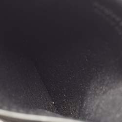 Pre Owned Montblanc Black/Blue Coated Canvas and Leather M Gram Card Holder