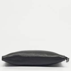 Pre Owned Montblanc Black Leather Meisterstuck Document Zip Pouch