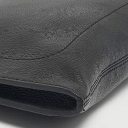 Pre Owned Montblanc Black Leather Meisterstuck Document Zip Pouch