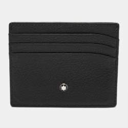 Pre Owned Montblanc Black Leather Meisterstuck Card Holder