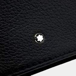 Pre Owned Montblanc Black Leather Montblanc clutch