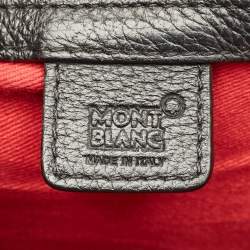 Pre Owned Montblanc Black Leather Meisterstuck Messenger Bag