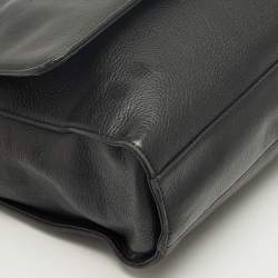 Pre Owned Montblanc Black Leather Meisterstuck Messenger Bag