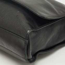 Pre Owned Montblanc Black Leather Meisterstuck Messenger Bag