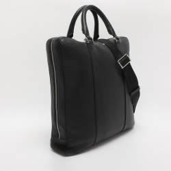 Pre Owned Montblanc Black Meisterstuck Soft Grain Leather Sartorial Document Briefcase