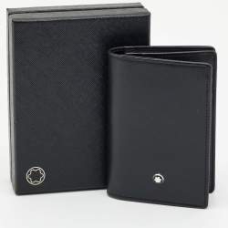 مملوكة مسبقًا Montblanc Meisterstuck Black Leather Card Case