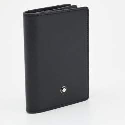 مملوكة مسبقًا Montblanc Meisterstuck Black Leather Card Case