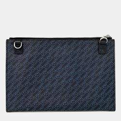 مملوكة مسبقًا Montblanc Black Canvas clutch
