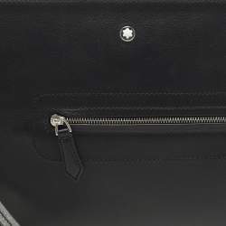 Pre Owned Montblanc Meisterstuck Black Soft Leather Pouch