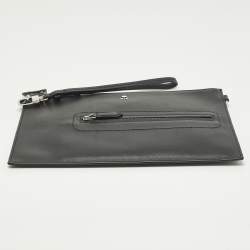 Pre Owned Montblanc Meisterstuck Black Soft Leather Pouch