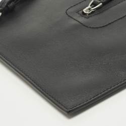 Pre Owned Montblanc Meisterstuck Black Soft Leather Pouch