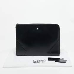 مملوكة مسبقًا Montblanc Meisterstück Black Leather Portfolio Pouch