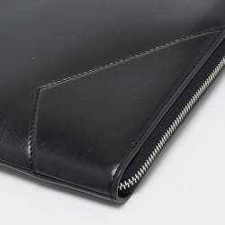 مملوكة مسبقًا Montblanc Meisterstück Black Leather Portfolio Pouch
