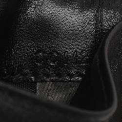 مملوكة مسبقًا Montblanc Meisterstück Black/Grey Canvas and Leather Card Holder