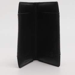 مملوكة مسبقًا Montblanc Meisterstück Black/Grey Canvas and Leather Card Holder