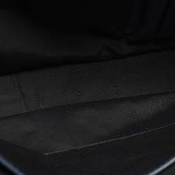 مملوكة مسبقًا حقيبة مستندات مون بلان جلد زرقاء بحري ة