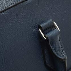 مملوكة مسبقًا حقيبة مستندات مون بلان جلد زرقاء بحرية