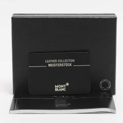 Pre Owned محفظة بطاقات مون بلان مايسترشتوك جلد أسود