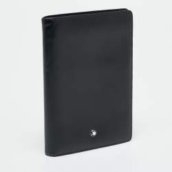 مملوكة مسبقًا Montblanc Meisterstuck Black Leather Bifold Wallet Organizer