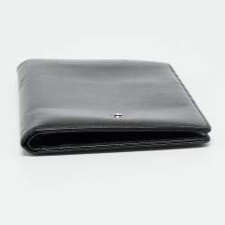 مملوكة مسبقًا Montblanc Meisterstuck Black Leather Bifold Wallet Organizer