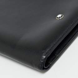 مملوكة مسبقًا Montblanc Meisterstuck Black Leather Bifold Wallet Organizer