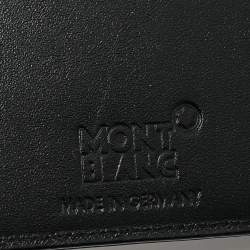 مملوكة مسبقًا Montblanc Meisterstuck Black Leather Bifold Wallet Organizer