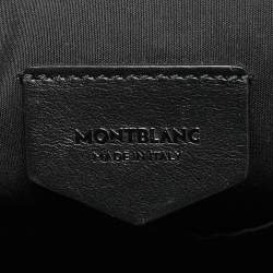 مملوكة مسبقًا حقيبة مستندات مون بلان جلد أزرق كحلي بحافظة بورتفوليو