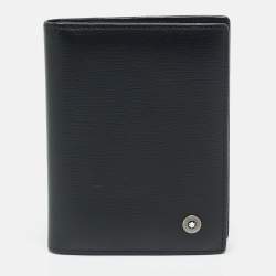 Pre Owned Montblanc 4810 Westside Black Leather Business Card Holder