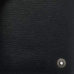 Pre Owned حافظة بطاقات الأعمال مون بلان 4810 ويستسايد جلد أسود