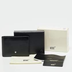 مملوكة مسبقًا Montblanc Meisterstuck Black Leather 6CC Bifold Wallet