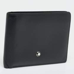 مملوكة مسبقًا Montblanc Meisterstuck Black Leather 6CC Bifold Wallet