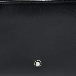 مملو كة مسبقًا Montblanc Meisterstuck Black Leather 6CC Bifold Wallet