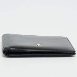 مملوكة مسبقًا Montblanc Meisterstuck Black Leather 6CC Bifold Wallet