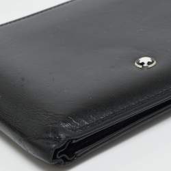 مملوكة مسبقًا Montblanc Meisterstuck Black Leather 6CC Bifold Wallet