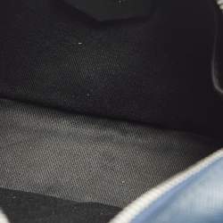 مملوكة مسبقًا حقيبة ماسنجر مون بلان سراتوريال سحاب علوي جلد أزرق كحلي