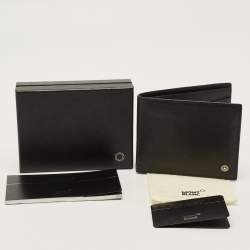 Pre Owned Montblanc Westside Black Leather Bifold Wallet